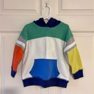 Mini Biden Kids Colorblock Hooded Pullover Sweatshirt Sz 5-6
